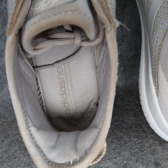 Adidas Shoes Womens 8.5 Athletic Trainers Cloudfoam Sneakers Running Active Grey - Picture 8 of 15